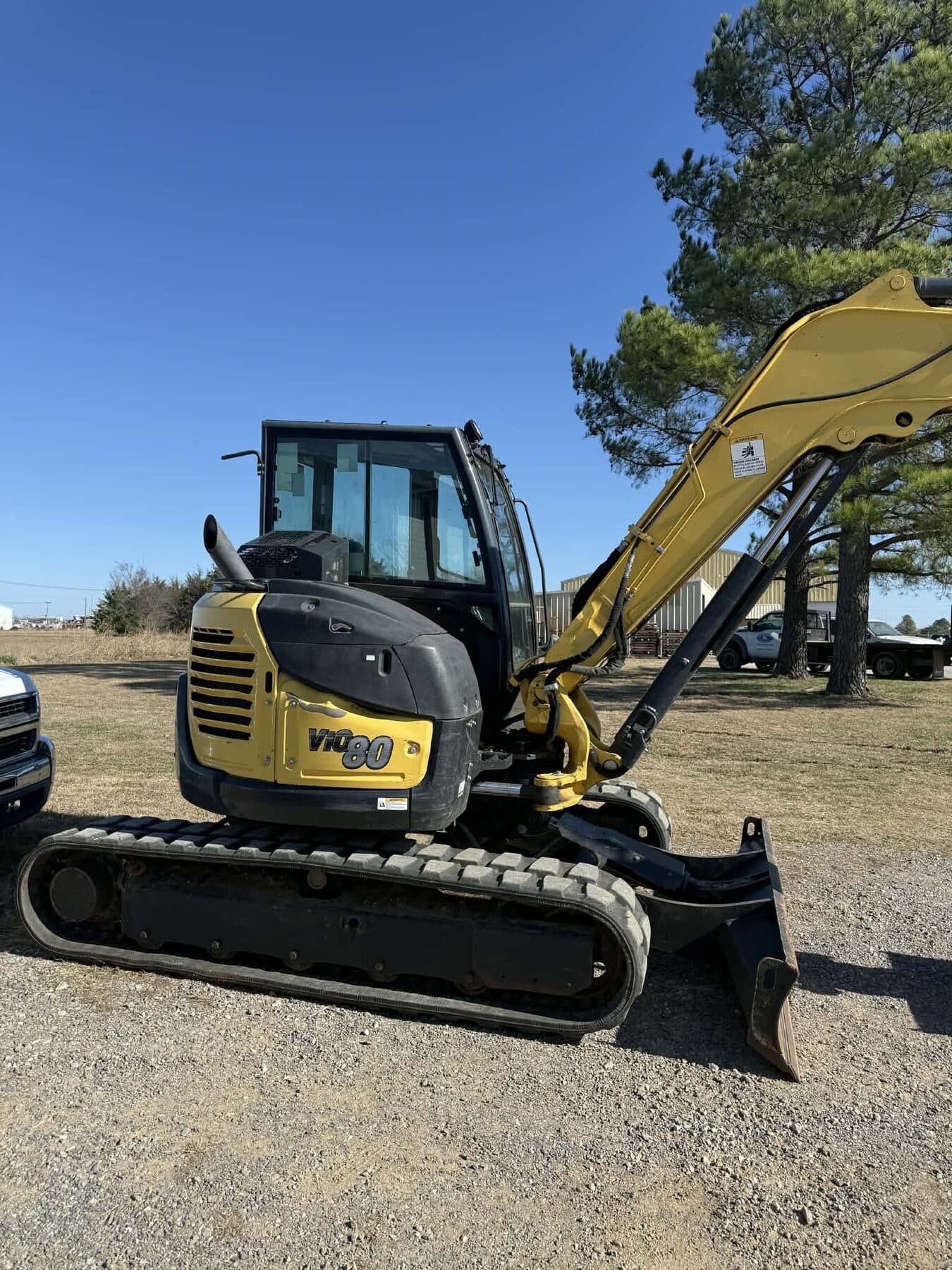 Yanmar ViO50 excavator tinted for heavy machinery